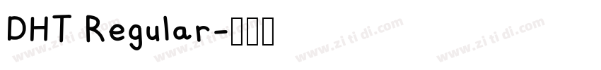 DHT Regular字体转换